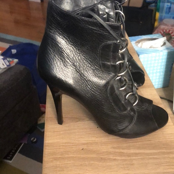 BCBGeneration Peep toe lace up boots - Picture 2 of 8